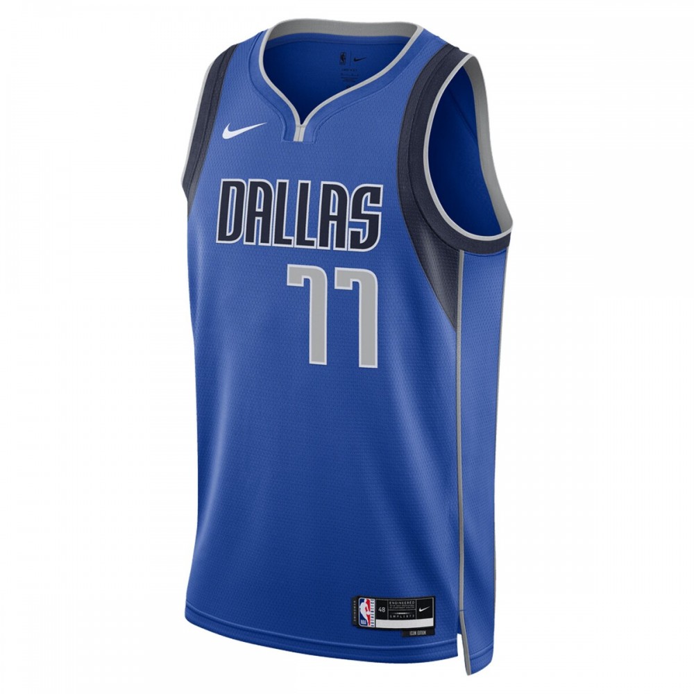 Luka Doncic Dallas Mavericks Nike Unisex 2022/23 Swingman Jersey - Icon Edition - Royal - Image 2