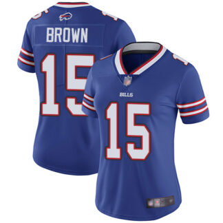 Nike Buffalo Bills #15 John Brown Royal Blue Team Color Women’s Stitched NFL Vapor Untouchable Limited Jersey