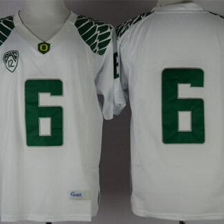 Oregon Ducks #6 Charles Nelson White Limited Jerseys