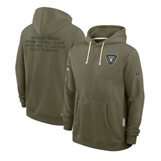 Las Vegas Raiders Salute to Service Sideline Dominant Force NFL Pullover Hoodie