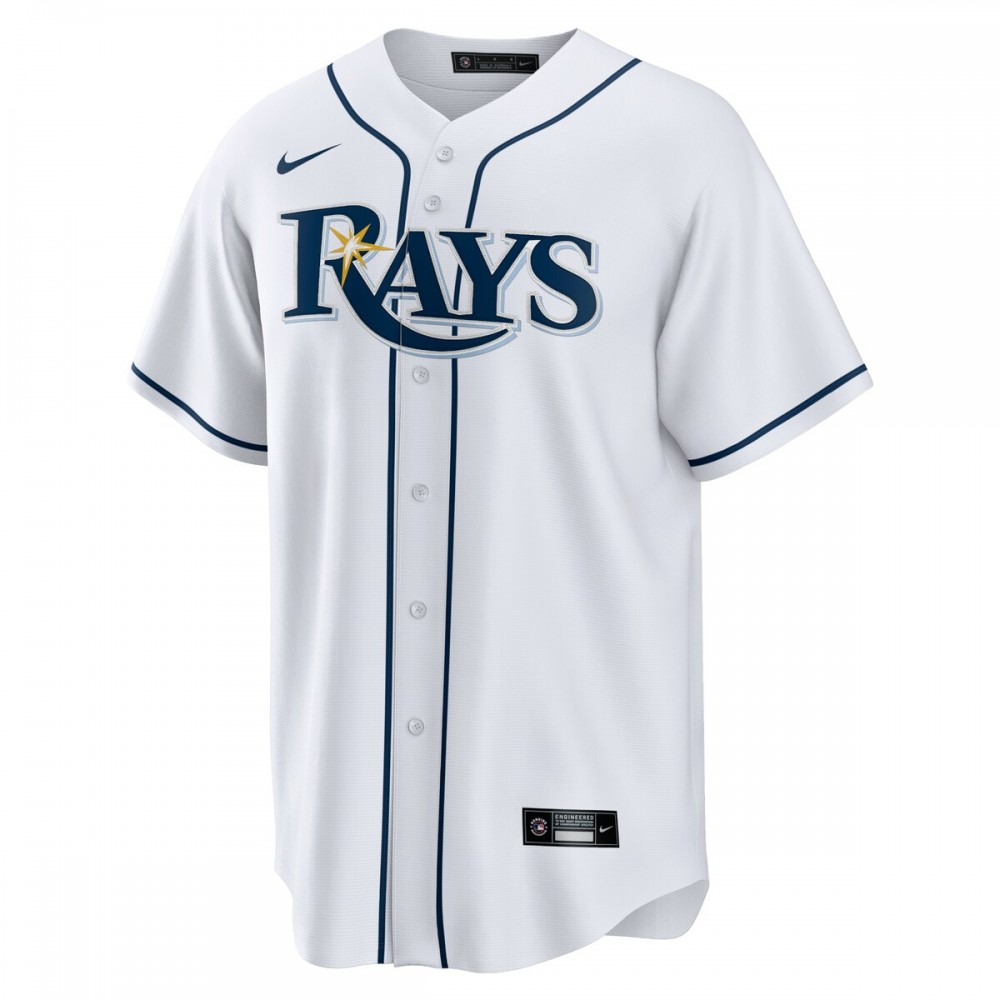 Tampa Bay Rays Nike Home Replica Team Jersey - White - Image 2