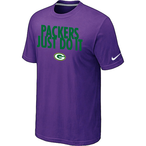 Green Bay Packers Just Do It Purple T-Shirt