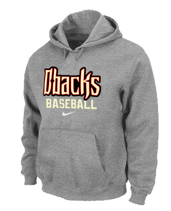 Arizona Diamondbacks Crimson Pullover Hoodie GREY
