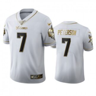 Minnesota Minnesota Vikings #7 Patrick Peterson Men’s Nike White Golden Edition Vapor Limited NFL 100 Jersey