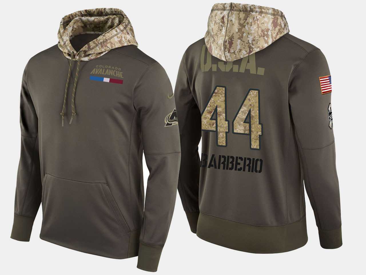 Nike Aavalanche 44 Mark Barberio Olive Salute To Service Pullover Hoodie
