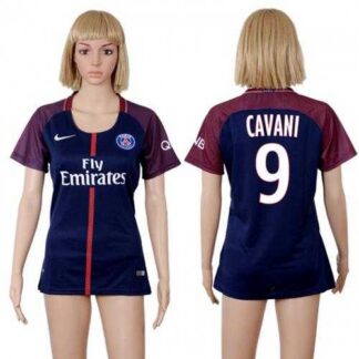 Women’s Paris Saint-Germain #9 Cavani Home Soccer Club Jersey
