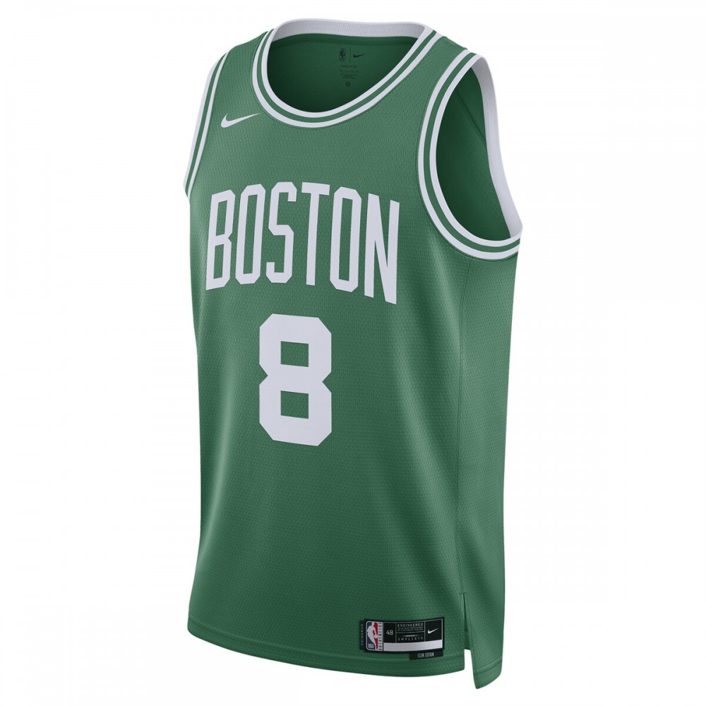 Kristaps Porzingis Boston Celtics Nike Unisex Swingman Jersey - Icon Edition - Kelly Green - Image 2