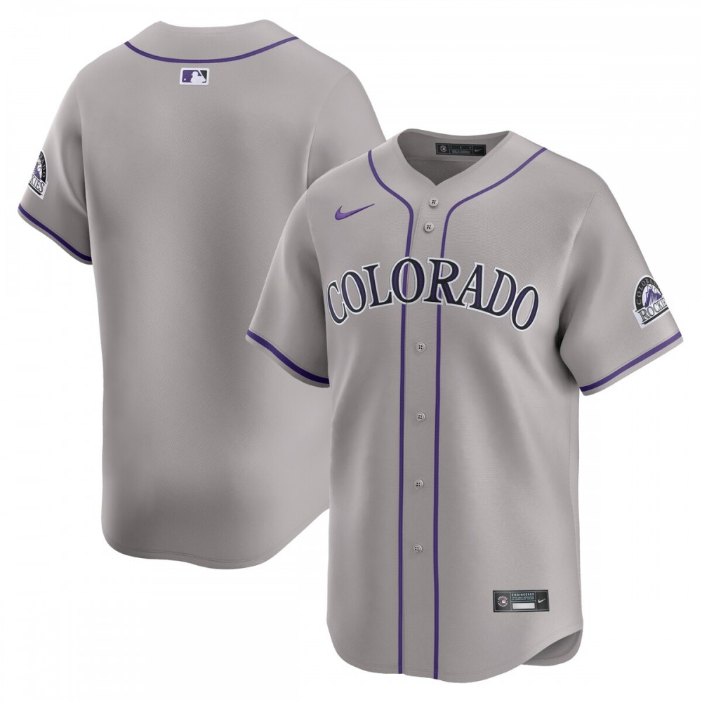 Colorado Rockies Nike Road Limited Jersey – Gray