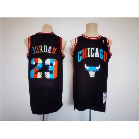 Men's Chicago Bulls #23 Michael Jordan Black Stitched Basketball Jersey NGF9
