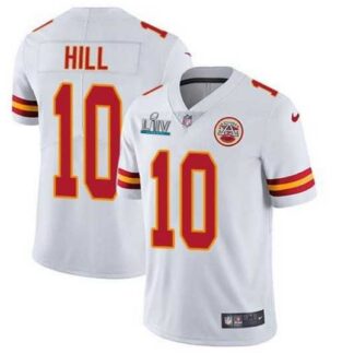 Youth Nike Chiefs 10 Tyreek Hill White 2020 Super Bowl LIV Vapor Untouchable Limited Jersey