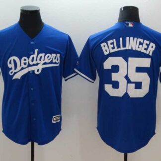 Dodgers 35 Cody Bellinger Blue Cool Base Baseball Jerseys