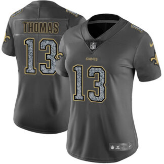 Nike New Orleans Saints #13 Michael Thomas Gray Static Women’s Stitched NFL Vapor Untouchable Limited Jersey