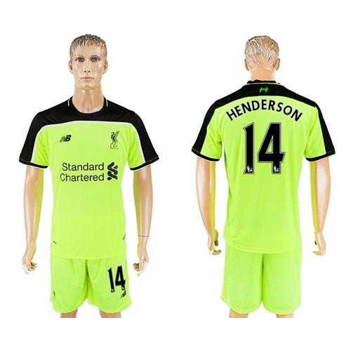 game‑ Liverpool #14 Henderson Sec Away Soccer Club Jersey ‑wear