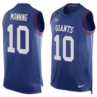 Nike New York Giants #10 Eli Manning Royal Blue Team Color Men’s Stitched NFL Limited Tank Top Jersey