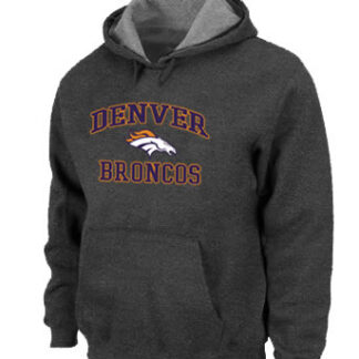 Denver Broncos Heart x26 Soul Pullover Hoodie Navy Grey
