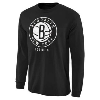 Brooklyn Nets Noches Enebea Long Sleeve WEM T-Shirt - Black