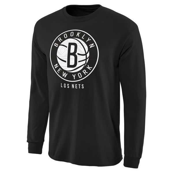 Brooklyn Nets Noches Enebea Long Sleeve WEM T-Shirt - Black
