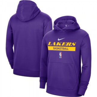 Los Angeles Lakers 2022/23 Nike Spotlight On-Court Practice Performance Pullover Hoodie