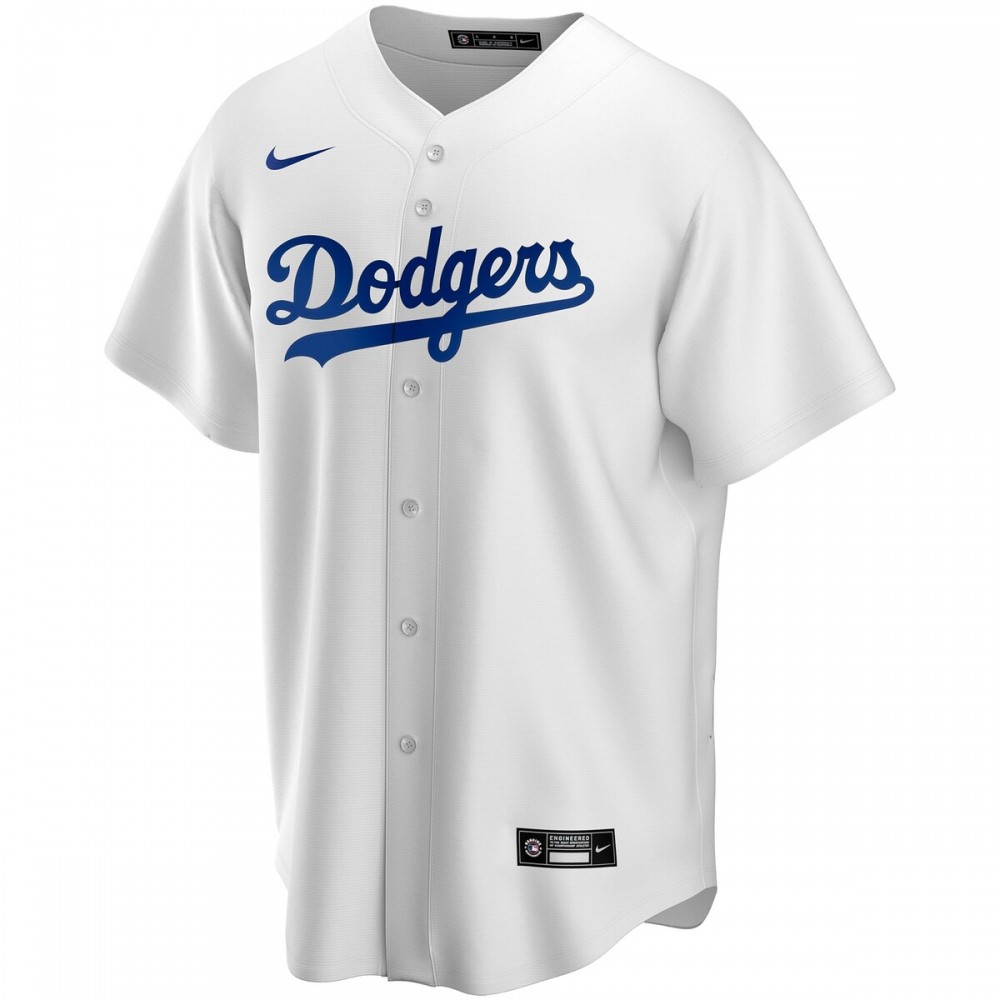 Los Angeles Dodgers Nike Home Replica Custom Jersey - White - Image 2