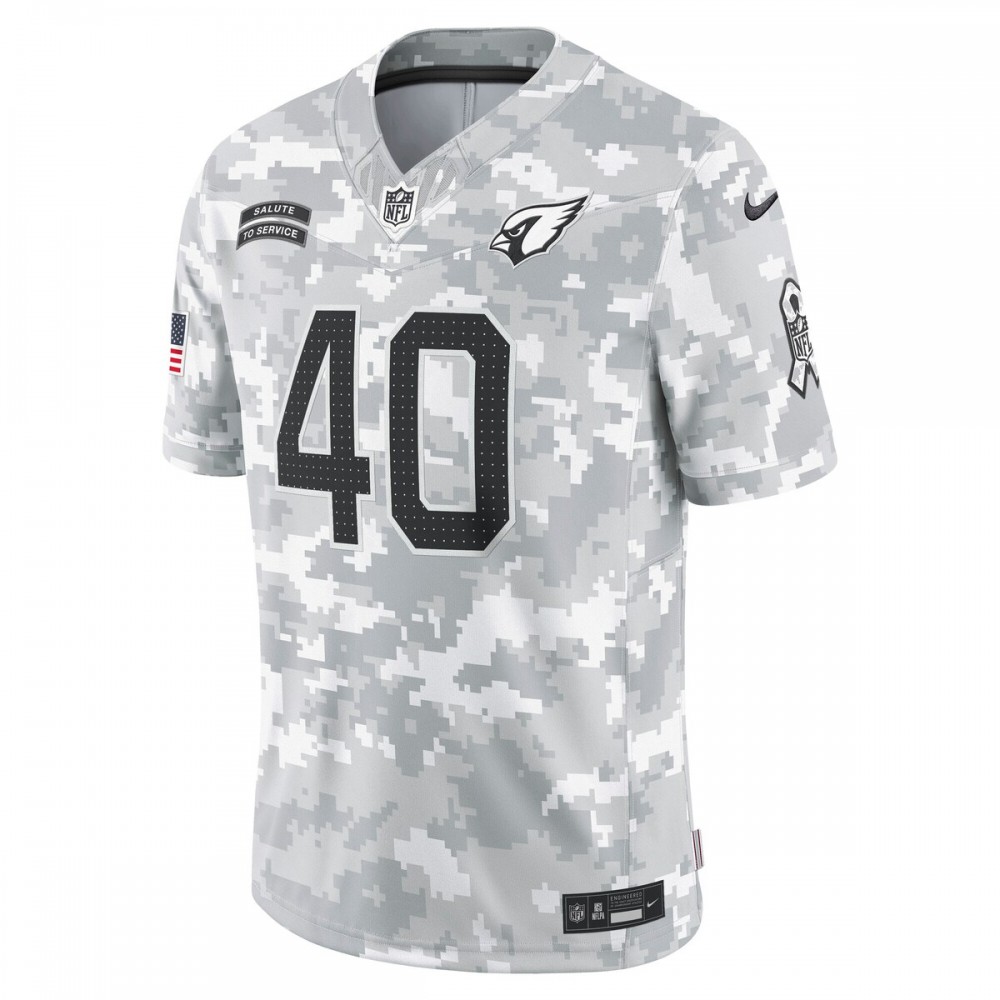 Pat Tillman Arizona Cardinals Nike 2024 Salute to Service Retired Player Limited Jersey - Arctic Camo - Image 2