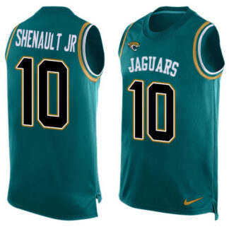 Nike Jacksonville Jaguars #10 Laviska Shenault Jr. Teal Green Alternate Men’s Stitched NFL Limited Tank Top Jersey