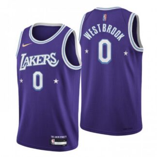 Los Angeles Los Angeles Lakers #0 Russell Westbrook Men’s Nike Purple 2021/22 Swingman NBA Jersey – City Edition Men’s