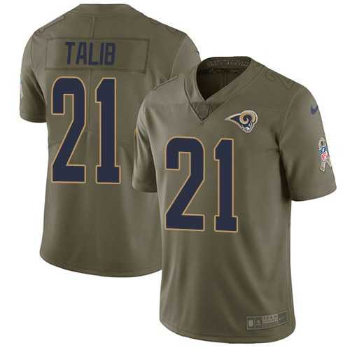 Nike Rams 21 Aqib Talib Olive Salute To Service Limited Jersey Dzhi