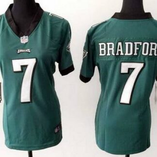 Women's Philadelphia Eagles #7 Sam Bradford Nike Dark Green Game Jersey