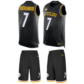 Nike Pittsburgh Steelers #7 Ben Roethlisberger Black Team Color Men’s Stitched NFL Limited Tank Top Suit Jersey