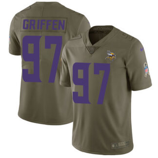 Nike Minnesota Vikings #97 Everson Griffen Olive Youth Stitched NFL Limited 2017 Salute to Service Jersey