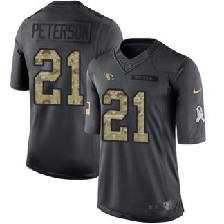 Nike Arizona Cardinals #21 Patrick Peterson Black Men’s Stitched NFL Limited 2016 Salute to Service Jersey
