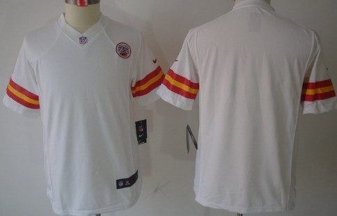 Youth Nike Limited Kansas City Chiefs Blank White Jerseys