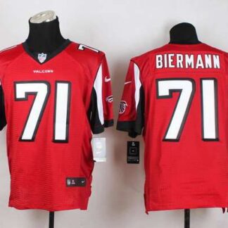Men's Atlanta Falcons #71 Kroy Biermann Nike Red Elite Jersey