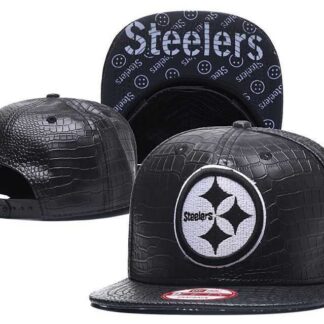 Steelers Fresh Logo Black Adjustable Hat GS