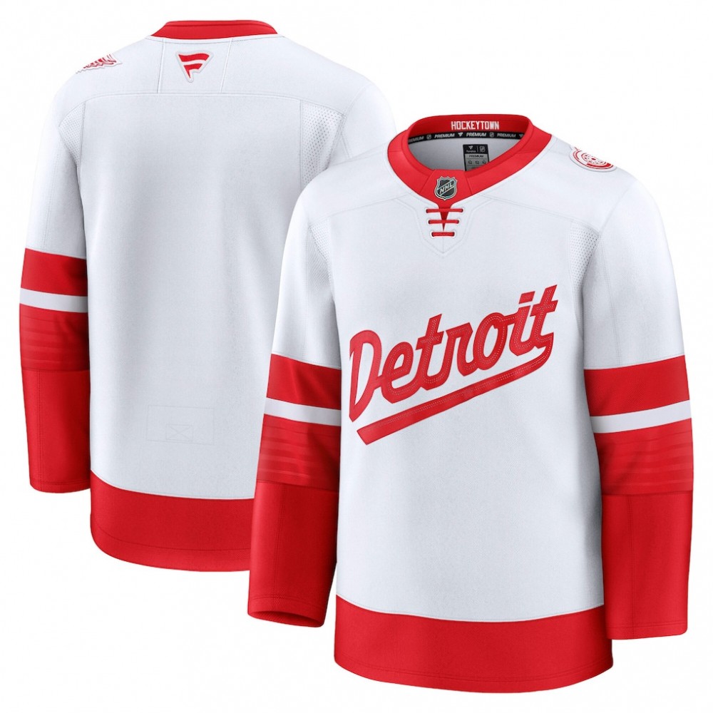 Detroit Red Wings 2025 NHL Stadium Series Premium Jersey - White