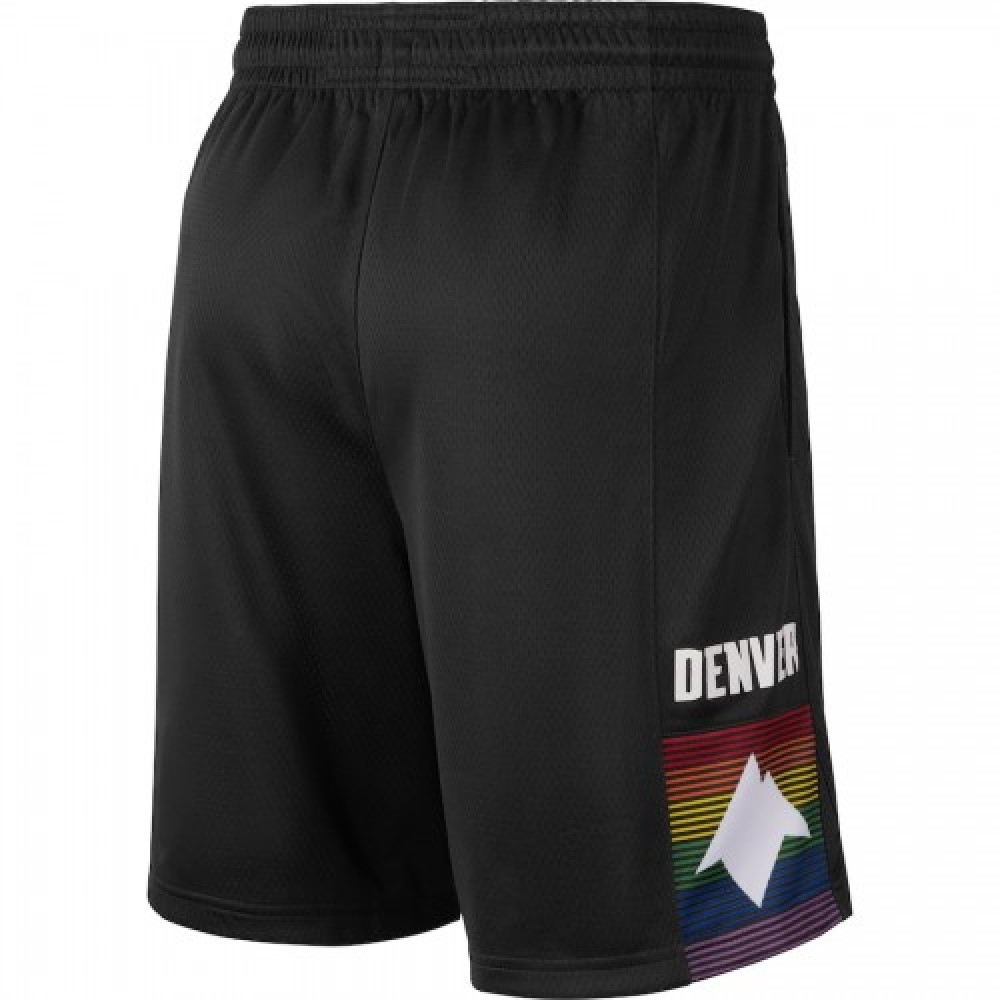 Men's Denver Nuggets Nike Black 2019/20 Swingman Shorts - City Edition - Image 2