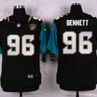 Men's Jacksonville Jaguars #96 Michael Bennett Black Team Color NFL Nike Elite Jersey