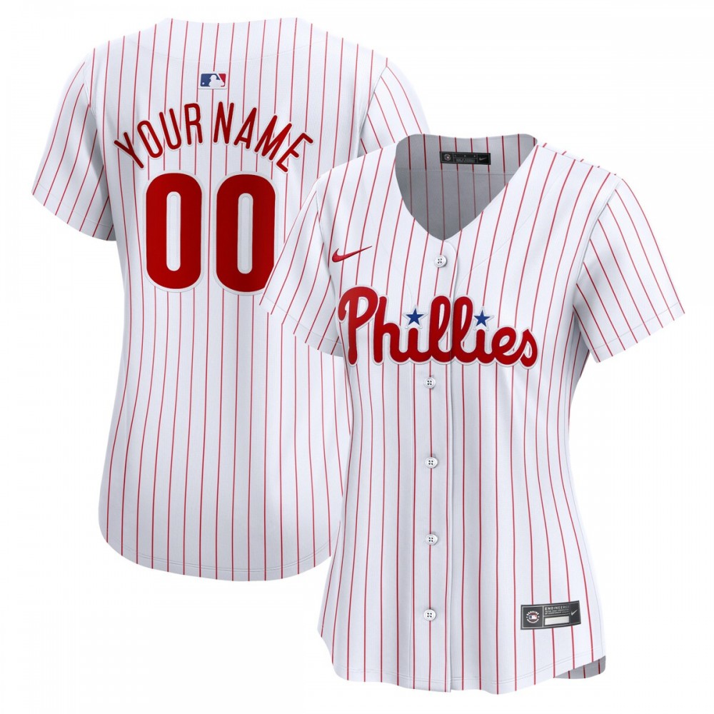 Philadelphia Phillies Nike Women's Home Limited Custom Jersey - White