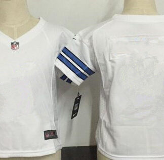 Custom Nike Dallas Cowboys Blank White Toddlers Jersey