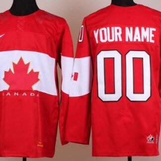 2014 Olympics Canada Mens Customized Youths Red Jersey