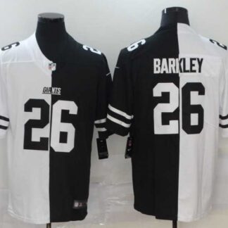 Nike Giants 26 Saquon Barkley Black And White Split Vapor Untouchable Limited Jersey Dzhi