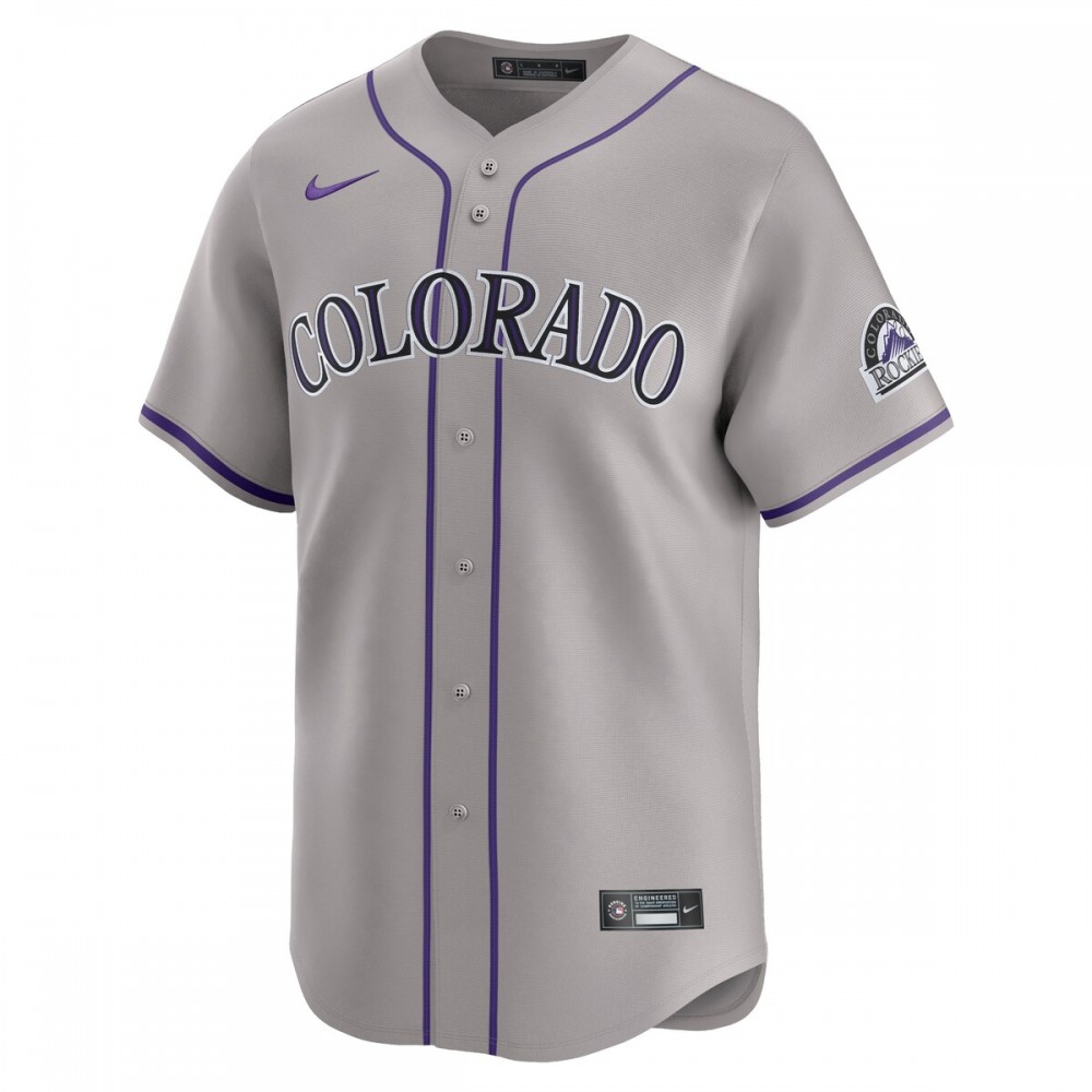 Colorado Rockies Nike Road Limited Jersey – Gray - Image 2