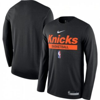 Men's New York Knicks Black 2022/23 Legend On-Court Practice Performance Long Sleeve T-Shirt FX0V