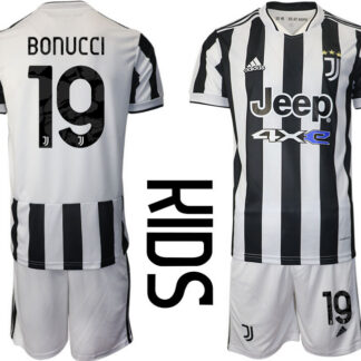 Youth 2021-2022 Club Juventus home white 19 Adidas Soccer Jersey