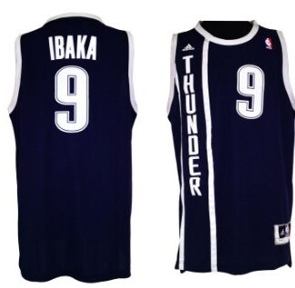 Oklahoma City Thunder #9 Serge Ibaka Revolution 30 Swingman 2013 Blue Jerseys