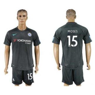 Chelsea #15 Moses Black Soccer Club Jersey