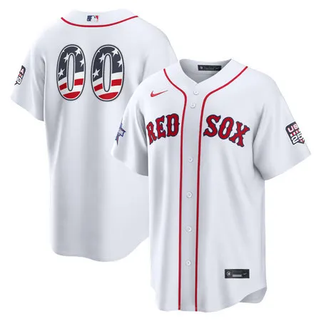 Youth Boston Red Sox Nike White 2026 All-Star Edition Stars & Stripes Stadium Custom Jersey