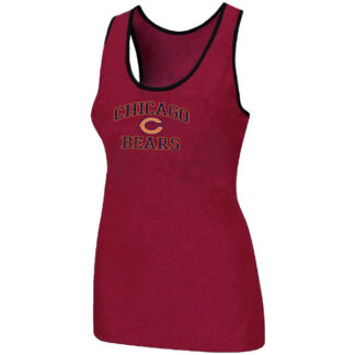 Nike Chicago Bears Heart x26 Soul Tri-Blend Racerback stretch Tank Top Red