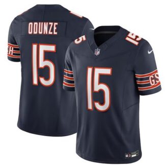 Men's Chicago Bears #15 Rome Odunze Navy 2024 NFL Draft First Round Pick Player F.U.S.E. Vapor Untouchable Limited...
